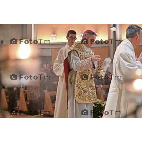 Foto Manzoni Tiziano/LaPresse 6-1-2024 Bergamo Italia- Cronaca BergamoBergamo parrocchia Sacro Cuore Sua Eccellenza Padre Georg Ganswin arcivescovo e segretario di Papa Ratzinger