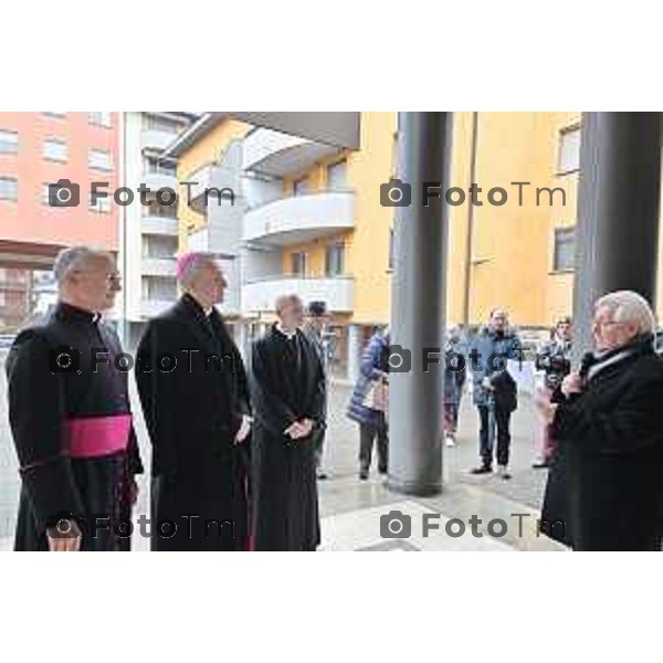 Foto Manzoni Tiziano/LaPresse 6-1-2024 Bergamo Italia- Cronaca BergamoBergamo parrocchia Sacro Cuore Sua Eccellenza Padre Georg Ganswin arcivescovo e segretario di Papa Ratzinger