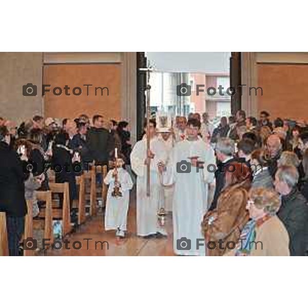 Foto Manzoni Tiziano/LaPresse 6-1-2024 Bergamo Italia- Cronaca BergamoBergamo parrocchia Sacro Cuore Sua Eccellenza Padre Georg Ganswin arcivescovo e segretario di Papa Ratzinger