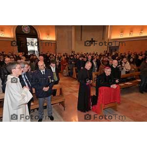 Foto Manzoni Tiziano/LaPresse 6-1-2024 Bergamo Italia- Cronaca BergamoBergamo parrocchia Sacro Cuore Sua Eccellenza Padre Georg Ganswin arcivescovo e segretario di Papa Ratzinger