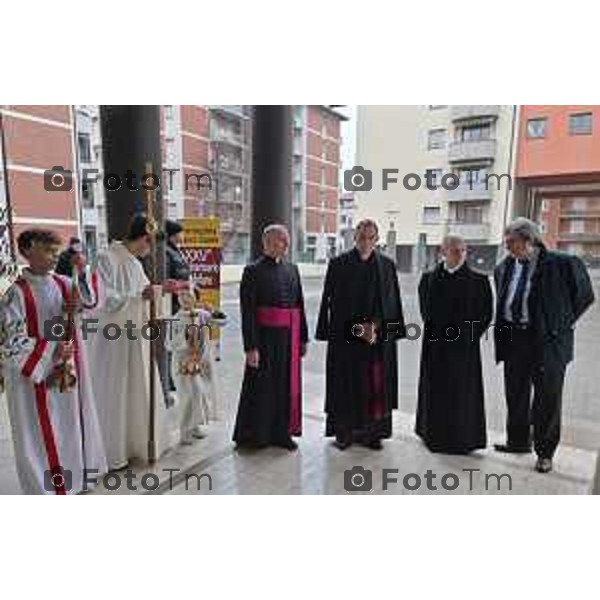 Foto Manzoni Tiziano/LaPresse 6-1-2024 Bergamo Italia- Cronaca BergamoBergamo parrocchia Sacro Cuore Sua Eccellenza Padre Georg Ganswin arcivescovo e segretario di Papa Ratzinger