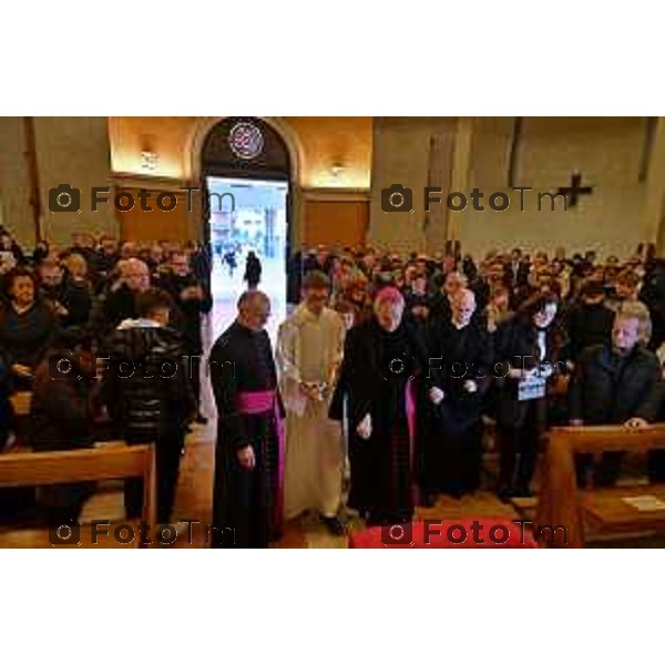 Foto Manzoni Tiziano/LaPresse 6-1-2024 Bergamo Italia- Cronaca BergamoBergamo parrocchia Sacro Cuore Sua Eccellenza Padre Georg Ganswin arcivescovo e segretario di Papa Ratzinger