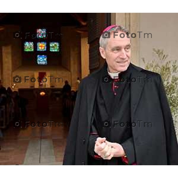 Foto Manzoni Tiziano/LaPresse 6-1-2024 Bergamo Italia- Cronaca BergamoBergamo parrocchia Sacro Cuore Sua Eccellenza Padre Georg Ganswin arcivescovo e segretario di Papa Ratzinger