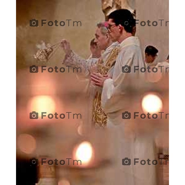 Foto Manzoni Tiziano/LaPresse 6-1-2024 Bergamo Italia- Cronaca BergamoBergamo parrocchia Sacro Cuore Sua Eccellenza Padre Georg Ganswin arcivescovo e segretario di Papa Ratzinger