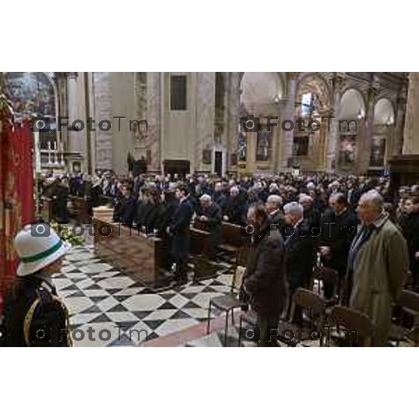 Foto Manzoni Tiziano/LaPresse 8-1-2024 Bergamo Italia- Cronaca Bergamo Bergamo p funerale di Roberto Sestini 2024