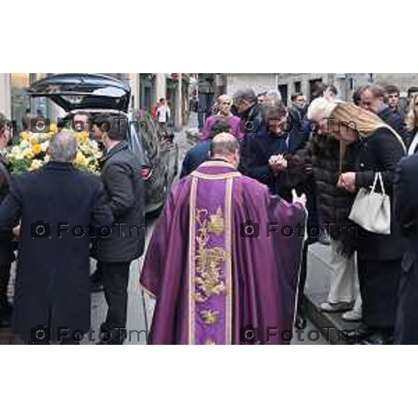 Foto Manzoni Tiziano/LaPresse 8-1-2024 Bergamo Italia- Cronaca Bergamo Bergamo p funerale di Roberto Sestini 2024