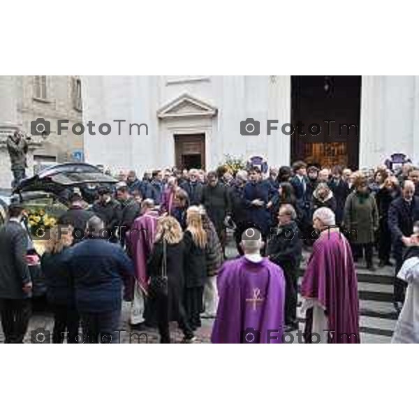 Foto Manzoni Tiziano/LaPresse 8-1-2024 Bergamo Italia- Cronaca Bergamo Bergamo p funerale di Roberto Sestini 2024