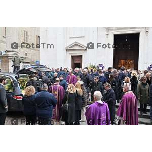 Foto Manzoni Tiziano/LaPresse 8-1-2024 Bergamo Italia- Cronaca Bergamo Bergamo p funerale di Roberto Sestini 2024