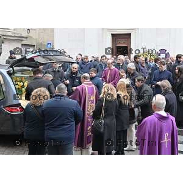 Foto Manzoni Tiziano/LaPresse 8-1-2024 Bergamo Italia- Cronaca Bergamo Bergamo p funerale di Roberto Sestini 2024