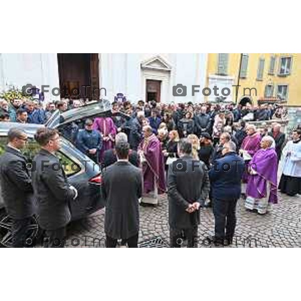 Foto Manzoni Tiziano/LaPresse 8-1-2024 Bergamo Italia- Cronaca Bergamo Bergamo p funerale di Roberto Sestini 2024