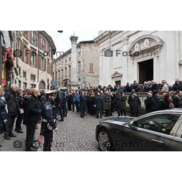 Foto Manzoni Tiziano/LaPresse 8-1-2024 Bergamo Italia- Cronaca Bergamo Bergamo p funerale di Roberto Sestini 2024