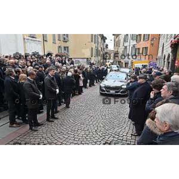 Foto Manzoni Tiziano/LaPresse 8-1-2024 Bergamo Italia- Cronaca Bergamo Bergamo p funerale di Roberto Sestini 2024