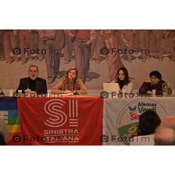 Foto Manzoni Tiziano/LaPresse 6-1-2024 Bergamo Italia- Cronaca Bergamo Elena Carnevali candidata sindaca del centro-sinistra al Terzo Congresso provinciale di Sinistra Italiana.