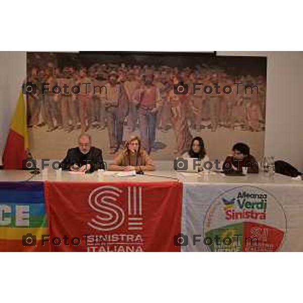 Foto Manzoni Tiziano/LaPresse 6-1-2024 Bergamo Italia- Cronaca Bergamo Elena Carnevali candidata sindaca del centro-sinistra al Terzo Congresso provinciale di Sinistra Italiana.