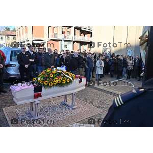 Foto Manzoni Tiziano/LaPresse 20-01-2024 Bergamo Italia - Cronaca - Brembate Sopra Bergamo funerale di Morgan Algeri