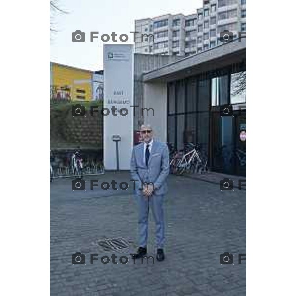 Foto Manzoni Tiziano/ 23-1-2024 Bergamo Italia- Cronaca Giovanni Palazzi con il suo staff nuova dirigenza Ospedale di Treviglio ( Pietro Tronconi, Antonio Manfredi e Avvocato Francesco Ozzo ) 