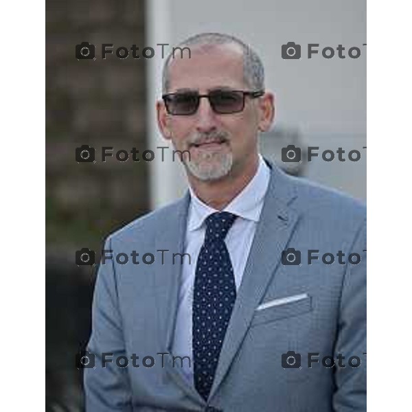 Foto Manzoni Tiziano/ 23-1-2024 Bergamo Italia- Cronaca Giovanni Palazzi con il suo staff nuova dirigenza Ospedale di Treviglio ( Pietro Tronconi, Antonio Manfredi e Avvocato Francesco Ozzo ) 