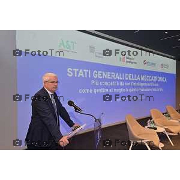 Foto Manzoni Tiziano/LaPresse 13-1-2024 Bergamo Italia- Cronaca "Stati Generali della Meccatronica", organizzato da A&T in collaborazione con Confindustria Bergamo