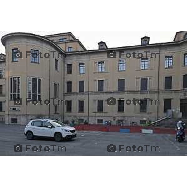 Foto Manzoni Tiziano/LaPresse 25-1-2024 Bergamo Italia- Cronaca Bergamo liceo Lussana e Vittorio Emanuele