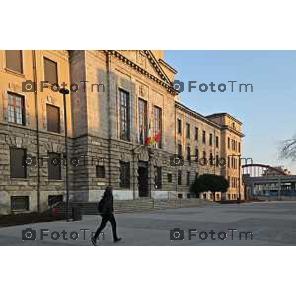 Foto Manzoni Tiziano/LaPresse 25-1-2024 Bergamo Italia- Cronaca Bergamo liceo Lussana e Vittorio Emanuele