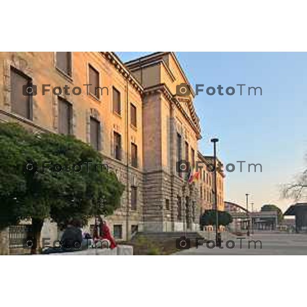 Foto Manzoni Tiziano/LaPresse 25-1-2024 Bergamo Italia- Cronaca Bergamo liceo Lussana e Vittorio Emanuele