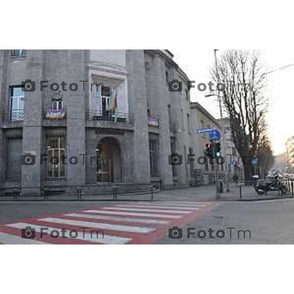 Foto Manzoni Tiziano/LaPresse 25-1-2024 Bergamo Italia- Cronaca Bergamo liceo Lussana e Vittorio Emanuele