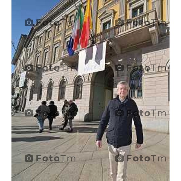 Foto Manzoni Tiziano/LaPresse 27-1-2024 Bergamo Italia- Cronaca Giorno della memoria primo incontro fa i due candidati sindaci Elena Carnevali e Andrea Pezzotta