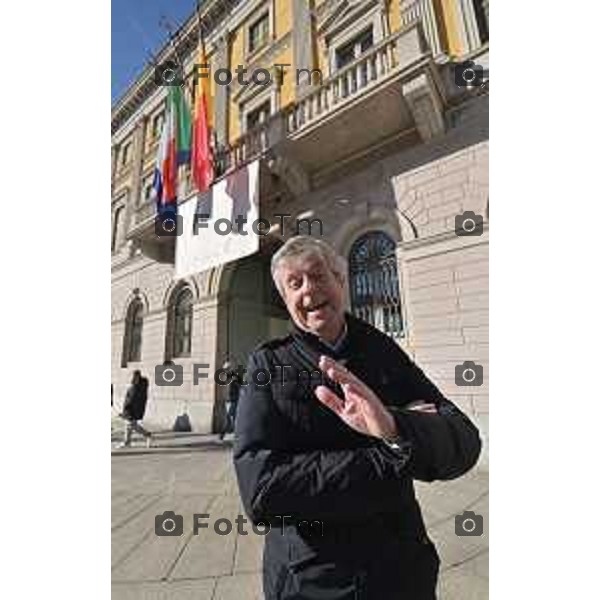 Foto Manzoni Tiziano/LaPresse 27-1-2024 Bergamo Italia- Cronaca Giorno della memoria primo incontro fa i due candidati sindaci Elena Carnevali e Andrea Pezzotta