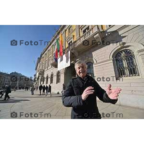 Foto Manzoni Tiziano/LaPresse 27-1-2024 Bergamo Italia- Cronaca Giorno della memoria primo incontro fa i due candidati sindaci Elena Carnevali e Andrea Pezzotta