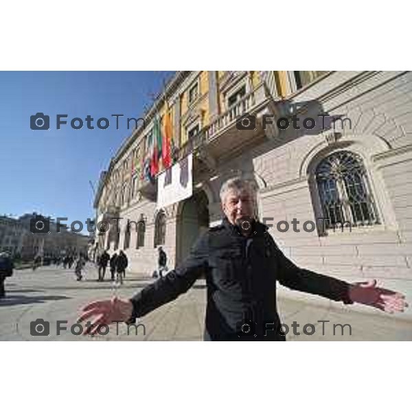 Foto Manzoni Tiziano/LaPresse 27-1-2024 Bergamo Italia- Cronaca Giorno della memoria primo incontro fa i due candidati sindaci Elena Carnevali e Andrea Pezzotta