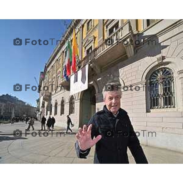 Foto Manzoni Tiziano/LaPresse 27-1-2024 Bergamo Italia- Cronaca Giorno della memoria primo incontro fa i due candidati sindaci Elena Carnevali e Andrea Pezzotta