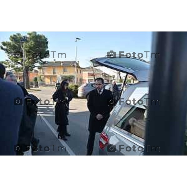 Foto Manzoni Tiziano/LaPresse 2-2-2024 Bergamo Italia- Cronaca Brusaporto Funerale di Diego Rota assassinato dalla moglie