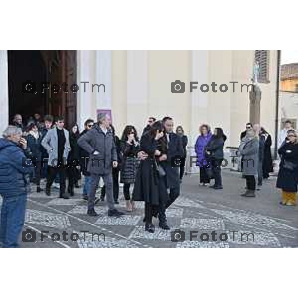 Foto Manzoni Tiziano/LaPresse 2-2-2024 Bergamo Italia- Cronaca Brusaporto Funerale di Diego Rota assassinato dalla moglie