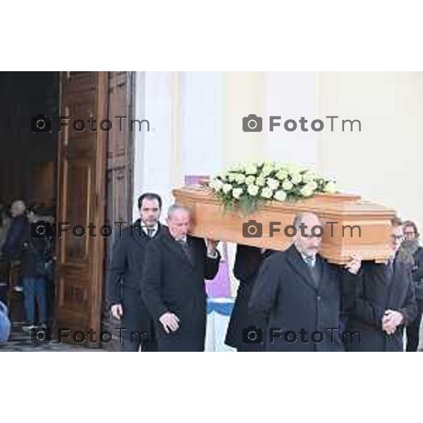 Foto Manzoni Tiziano/LaPresse 2-2-2024 Bergamo Italia- Cronaca Brusaporto Funerale di Diego Rota assassinato dalla moglie