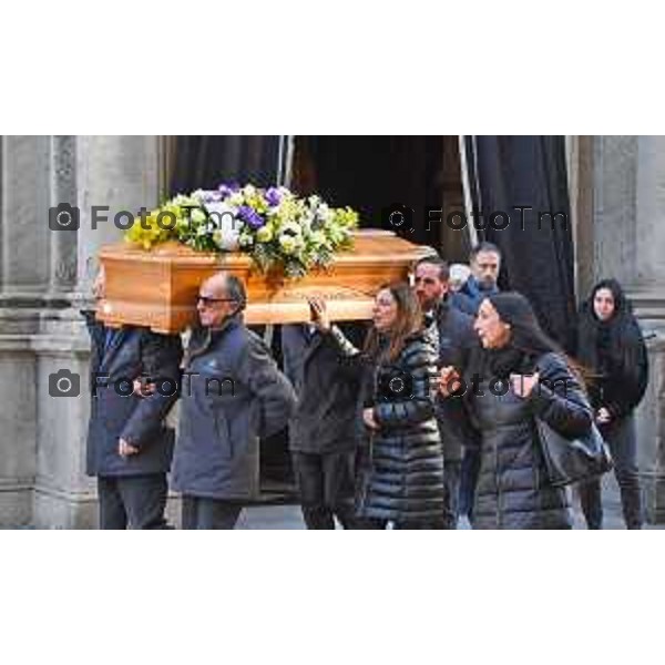 Foto Manzoni Tiziano/LaPresse 2-2-2024 Bergamo Italia- Cronaca Bergamo Funerale Diego Kodric Borgo Santa Caterina morto scontro Presezzo