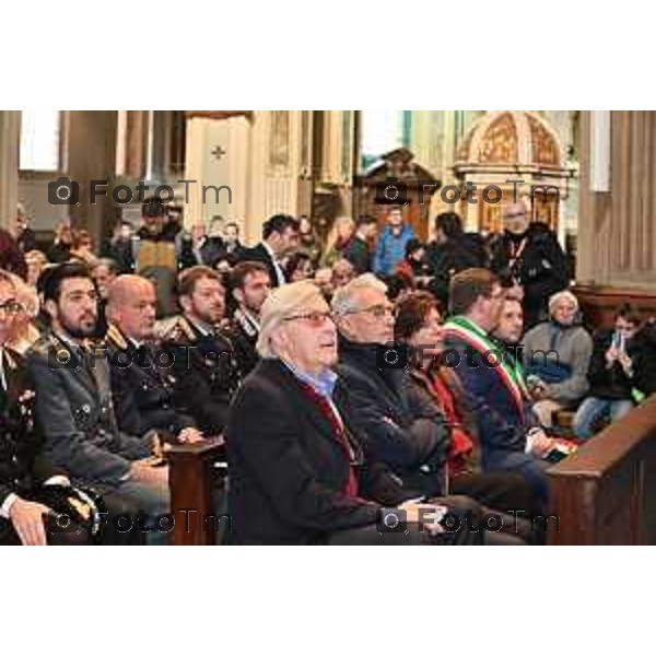 Foto Manzoni Tiziano/LaPresse 3-2-2024 Bergamo Italia- Cronaca Vittorio Sgarbi inaugura , "La porta del cielo", il nuovo museo Basilica Treviglio. parroco monsignor Norberto Donghi