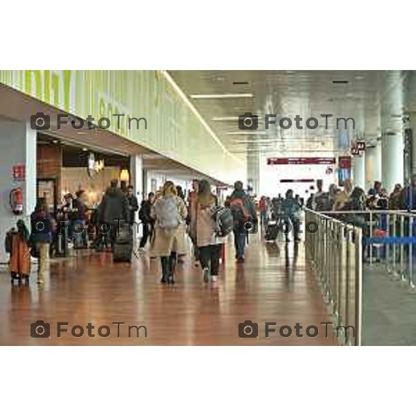 Foto Manzoni Tiziano/LaPresse 15-02-2024 Bergamo Italia- Cronaca Bergamo Aeroporto Orio Al Serio Eataly nuovo ristorante in area partenze