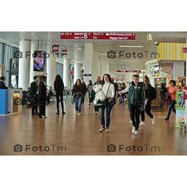 Foto Manzoni Tiziano/LaPresse 15-02-2024 Bergamo Italia- Cronaca Bergamo Aeroporto Orio Al Serio Eataly nuovo ristorante in area partenze