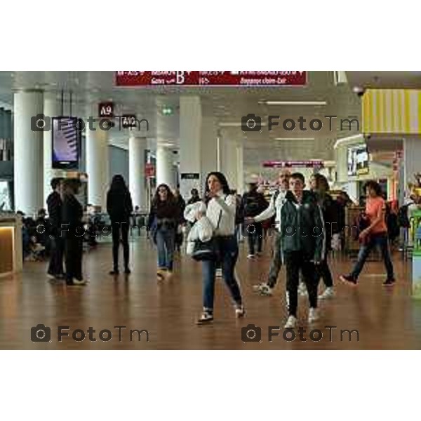 Foto Manzoni Tiziano/LaPresse 15-02-2024 Bergamo Italia- Cronaca Bergamo Aeroporto Orio Al Serio Eataly nuovo ristorante in area partenze