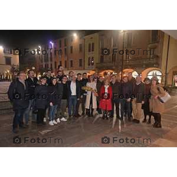 Foto Manzoni Tiziano/LaPresse 21-02-2024 Bergamo Italia- Cronaca Romano di Lombardia, BG Paola Suardi candidata sindaca del centrosinistra