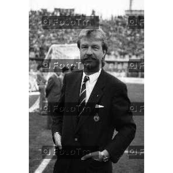 Foto Manzoni Tiziano/ archivio Cassotti Bergamo Italia- Cronaca Atalanta Malines coppa delle coppe EUropa 20 Aprile 1988