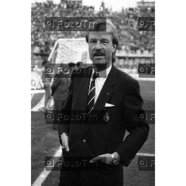 Foto Manzoni Tiziano/ archivio Cassotti Bergamo Italia- Cronaca Atalanta Malines coppa delle coppe EUropa 20 Aprile 1988