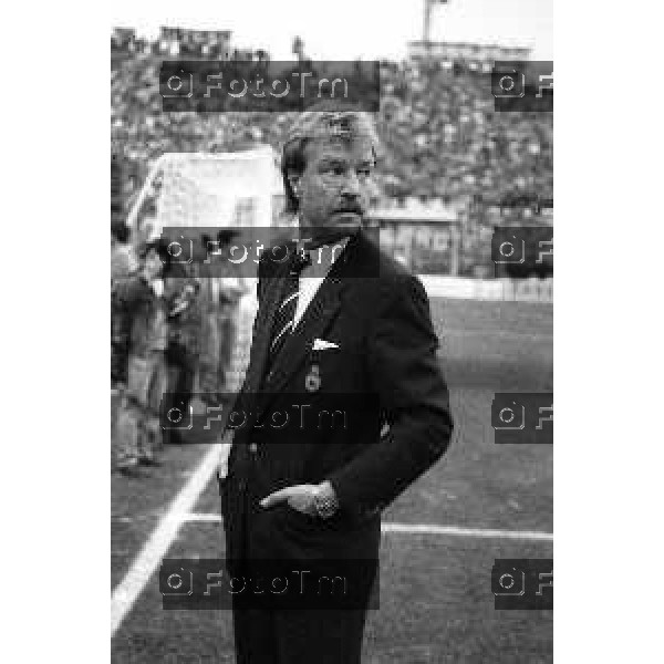 Foto Manzoni Tiziano/ archivio Cassotti Bergamo Italia- Cronaca Atalanta Malines coppa delle coppe EUropa 20 Aprile 1988