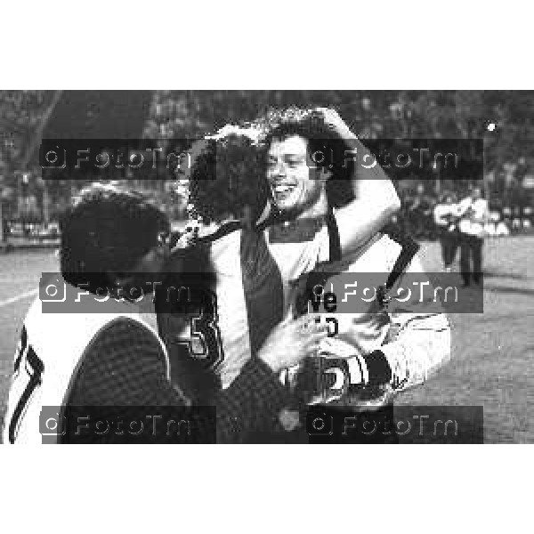 Foto Manzoni Tiziano/ archivio Cassotti Bergamo Italia- Cronaca Atalanta Malines coppa delle coppe EUropa 20 Aprile 1988