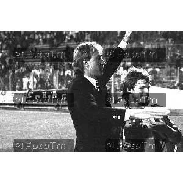 Foto Manzoni Tiziano/ archivio Cassotti Bergamo Italia- Cronaca Atalanta Malines coppa delle coppe EUropa 20 Aprile 1988