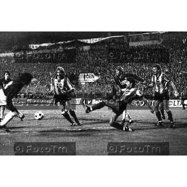 Foto Manzoni Tiziano/ archivio Cassotti Bergamo Italia- Cronaca Atalanta Malines coppa delle coppe EUropa 20 Aprile 1988