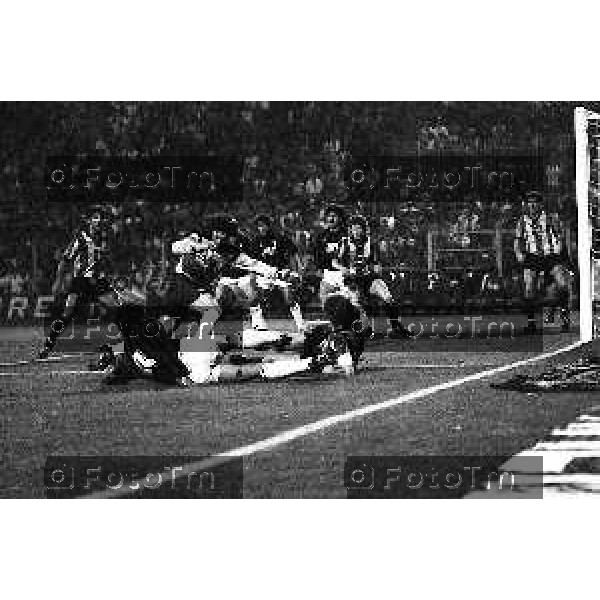 Foto Manzoni Tiziano/ archivio Cassotti Bergamo Italia- Cronaca Atalanta Malines coppa delle coppe EUropa 20 Aprile 1988