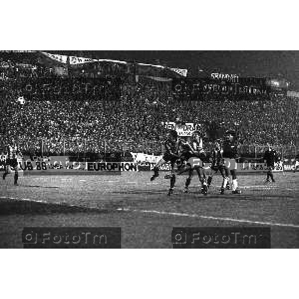 Foto Manzoni Tiziano/ archivio Cassotti Bergamo Italia- Cronaca Atalanta Malines coppa delle coppe EUropa 20 Aprile 1988