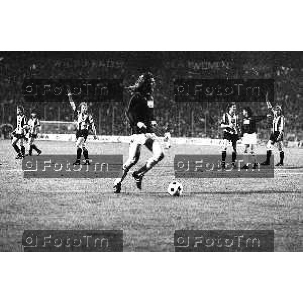 Foto Manzoni Tiziano/ archivio Cassotti Bergamo Italia- Cronaca Atalanta Malines coppa delle coppe EUropa 20 Aprile 1988