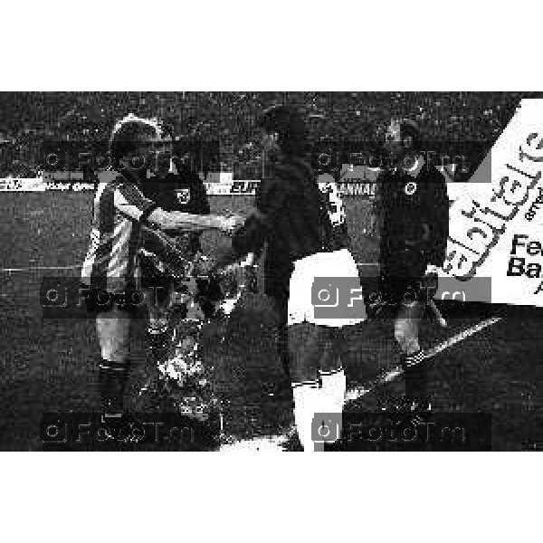 Foto Manzoni Tiziano/ archivio Cassotti Bergamo Italia- Cronaca Atalanta Malines coppa delle coppe EUropa 20 Aprile 1988